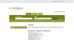 Desktop Screenshot of profilentreprise.com