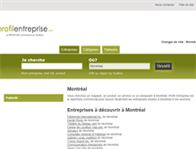 Tablet Screenshot of profilentreprise.com